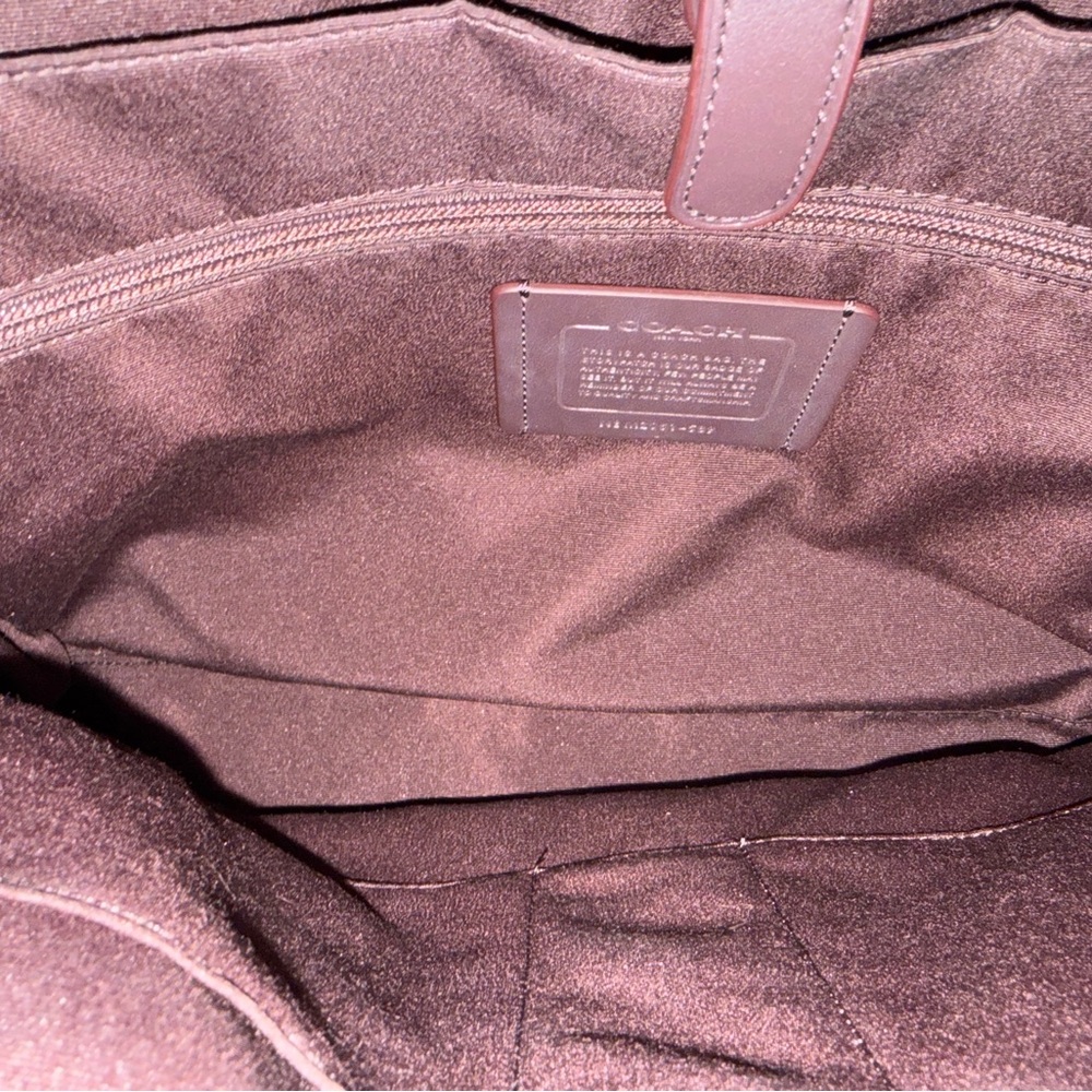 💼 COACH Unisex Structured Brief Signature Logo Calf Leather Bag - Picture 5 of 16
